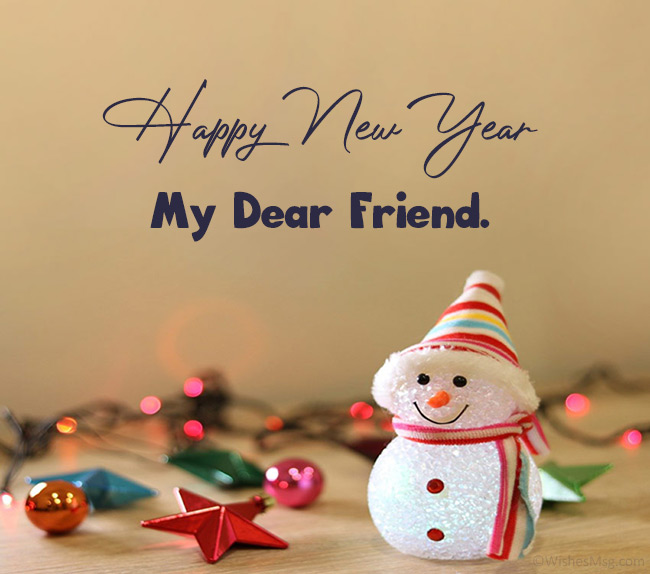 Happy new year to my friend